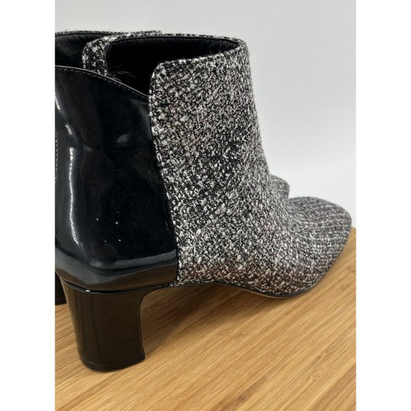 DONALD J PLINER Women Booties Black Grey 9 M Jaxx Ankle Boots Sparkle Shimmer - Picture 4 of 14